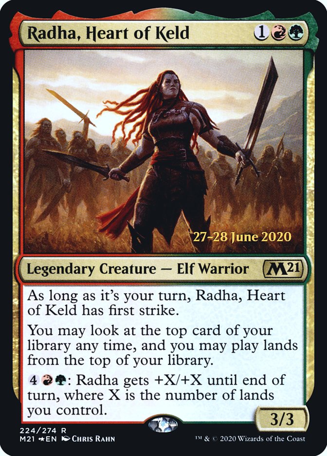 Radha, Heart of Keld [Core Set 2021 Prerelease Promos]