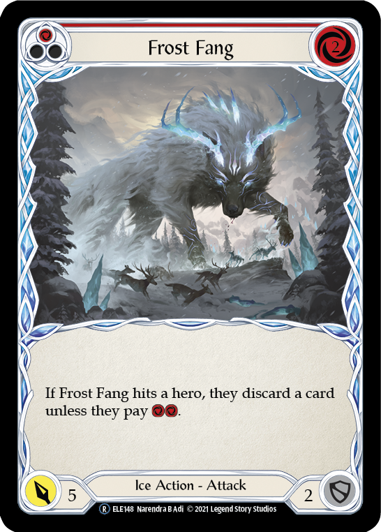 Frost Fang (Red) [U-ELE148] Unlimited Rainbow Foil