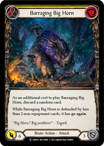 Barraging Big Horn (Yellow) [U-CRU011] Unlimited Normal