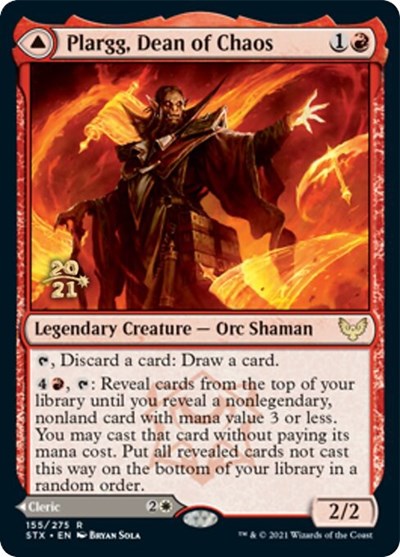 Plargg, Dean of Chaos // Augusta, Dean of Order [Strixhaven: School of Mages Prerelease Promos]