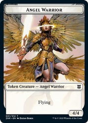 Angel Warrior // Shark Double-sided Token [Challenger 2021 Tokens]