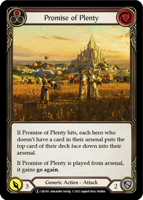 Promise of Plenty (Red) [U-CRU183-RF] Unlimited Rainbow Foil