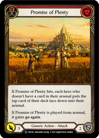 Promise of Plenty (Red) [U-CRU183-RF] Unlimited Rainbow Foil