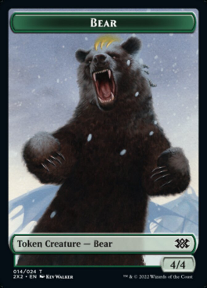 Bear // Vampire Double-sided Token [Double Masters 2022 Tokens]