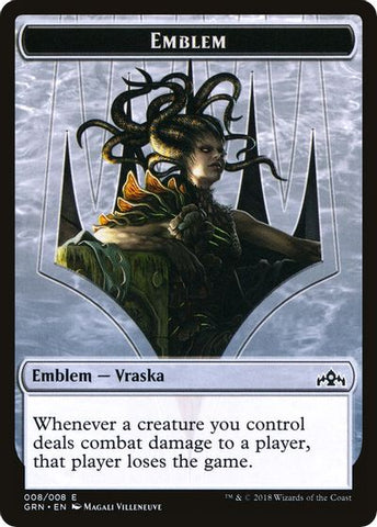 Vraska Emblem // Human Double-sided Token [Challenger 2020 Tokens]