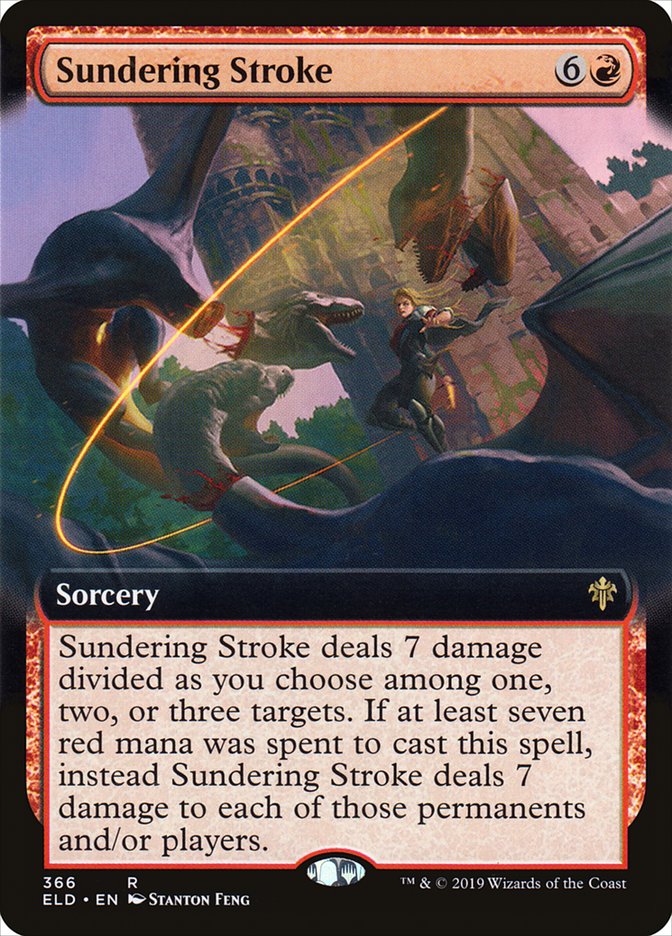 Sundering Stroke (Extended) [Throne of Eldraine]