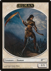 Human // Wolf Double-sided Token [Friday Night Magic 2012]