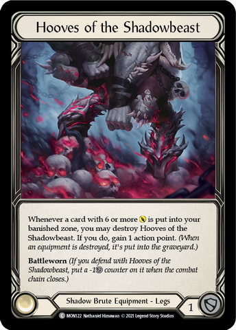 Hooves of the Shadowbeast [MON122-CF] 1st Edition Cold Foil