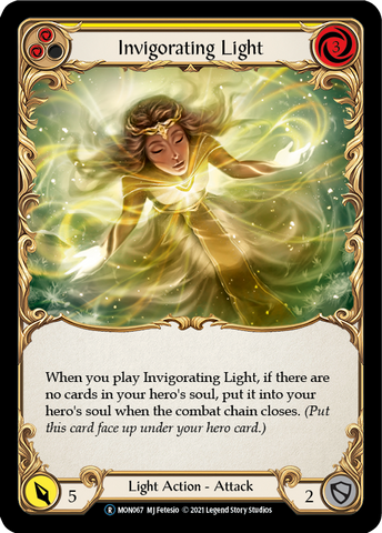 Invigorating Light (Yellow) [U-MON067-RF] Unlimited Rainbow Foil