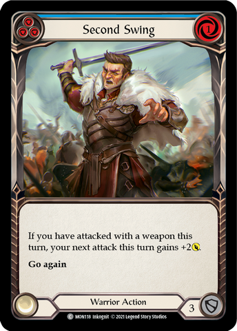Second Swing (Blue) [MON118-RF] 1st Edition Rainbow Foil