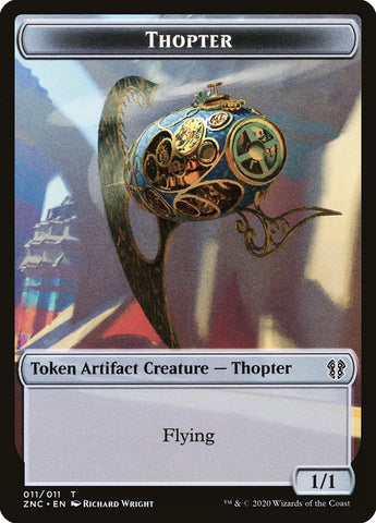 Faerie Rogue // Thopter Double-sided Token [Commander: Zendikar Rising Tokens]