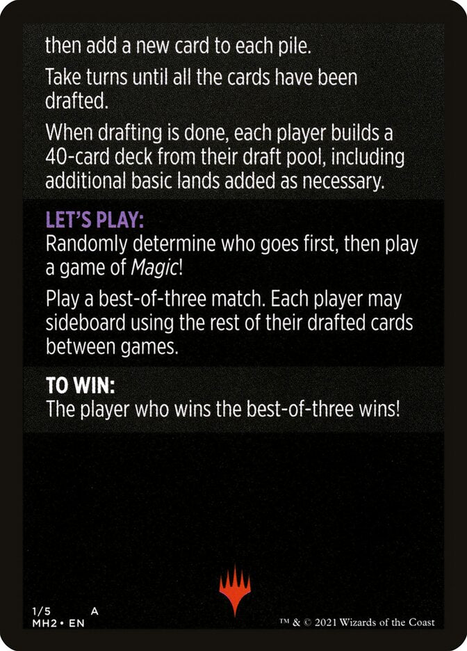 Winchester Draft (Magic Minigame) [Modern Horizons 2 Minigame]