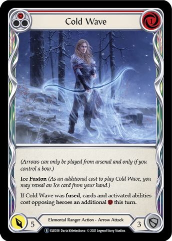 Cold Wave (Red) [U-ELE038] Unlimited Rainbow Foil