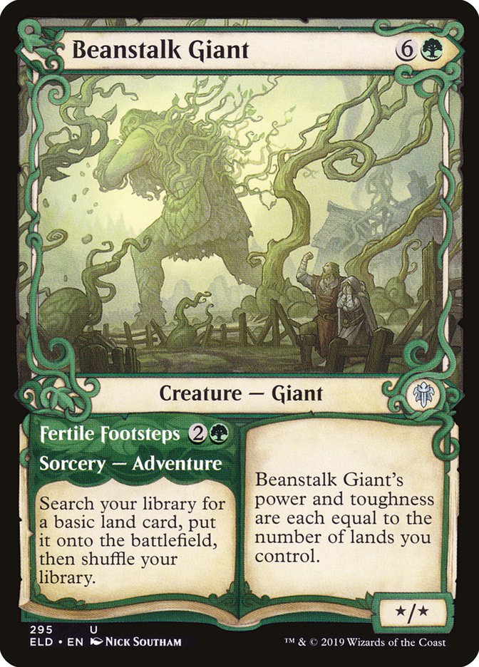 Beanstalk Giant // Fertile Footsteps (Showcase) [Throne of Eldraine]