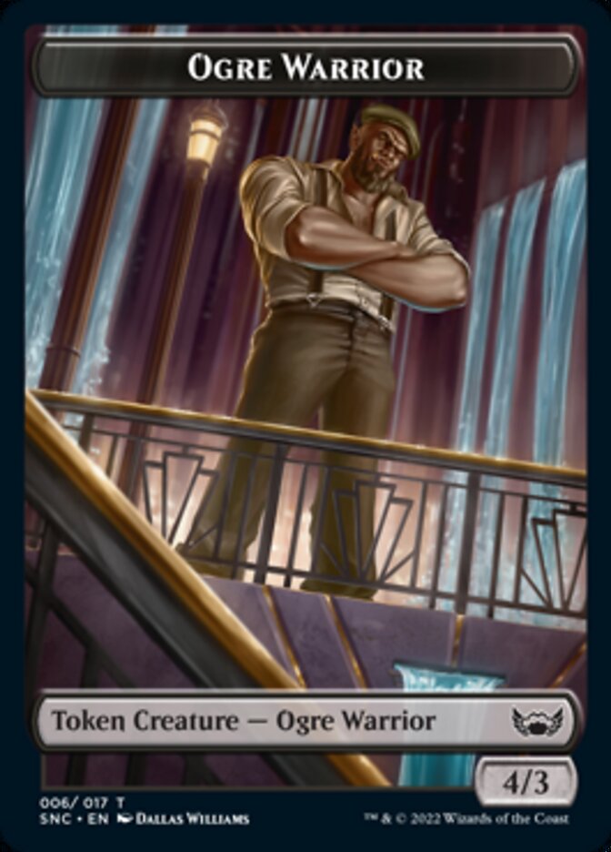 Ogre Warrior // Angel Double-sided Token [Streets of New Capenna Tokens]