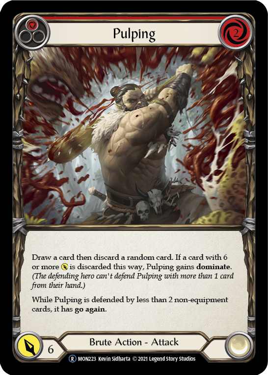 Pulping (Red) [U-MON223-RF] Unlimited Rainbow Foil