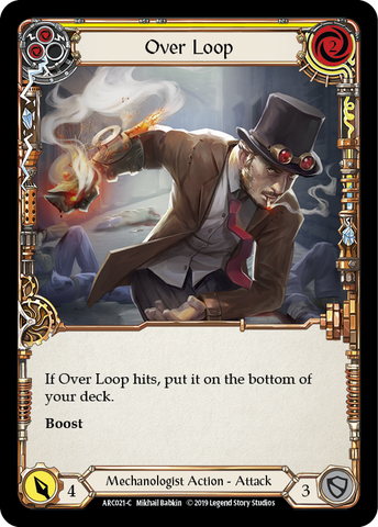 Over Loop (Yellow) [ARC021-C] 1st Edition Rainbow Foil