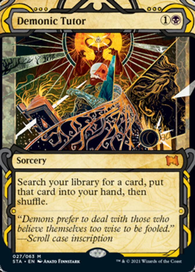 Demonic Tutor (Foil Etched) [Strixhaven Mystical Archive]