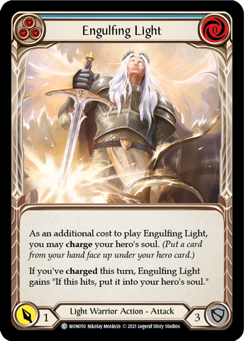 Engulfing Light (Blue) [MON050-RF] 1st Edition Rainbow Foil