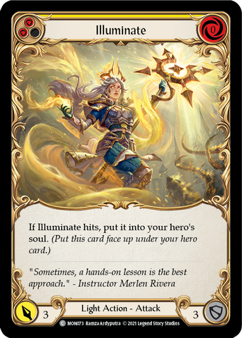 Illuminate (Yellow) [MON073-RF] 1st Edition Rainbow Foil