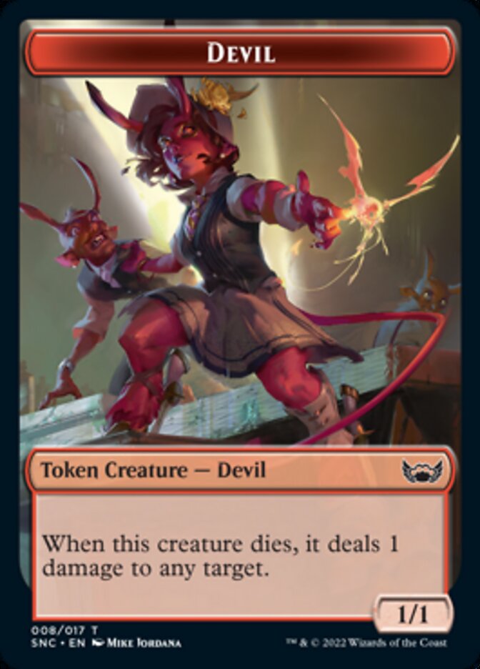 Devil // Copy Double-sided Token [Streets of New Capenna Tokens]