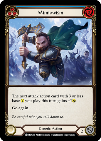 Minnowism (Blue) [MON298-RF] 1st Edition Rainbow Foil