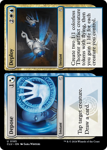 Depose // Deploy [Ravnica: Clue Edition]