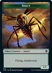 Insect // Soldier Double-Sided Token [Starter Commander Decks]