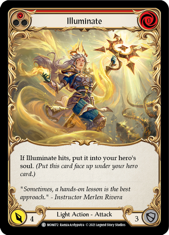 Illuminate (Red) [MON072-RF] 1st Edition Rainbow Foil