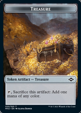 Bird Token // Treasure Token (20) [Modern Horizons 2 Tokens]