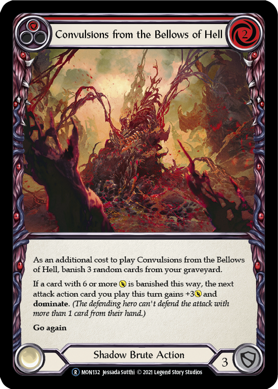 Convulsions from the Bellows of Hell (Red) [U-MON132-RF] Unlimited Rainbow Foil