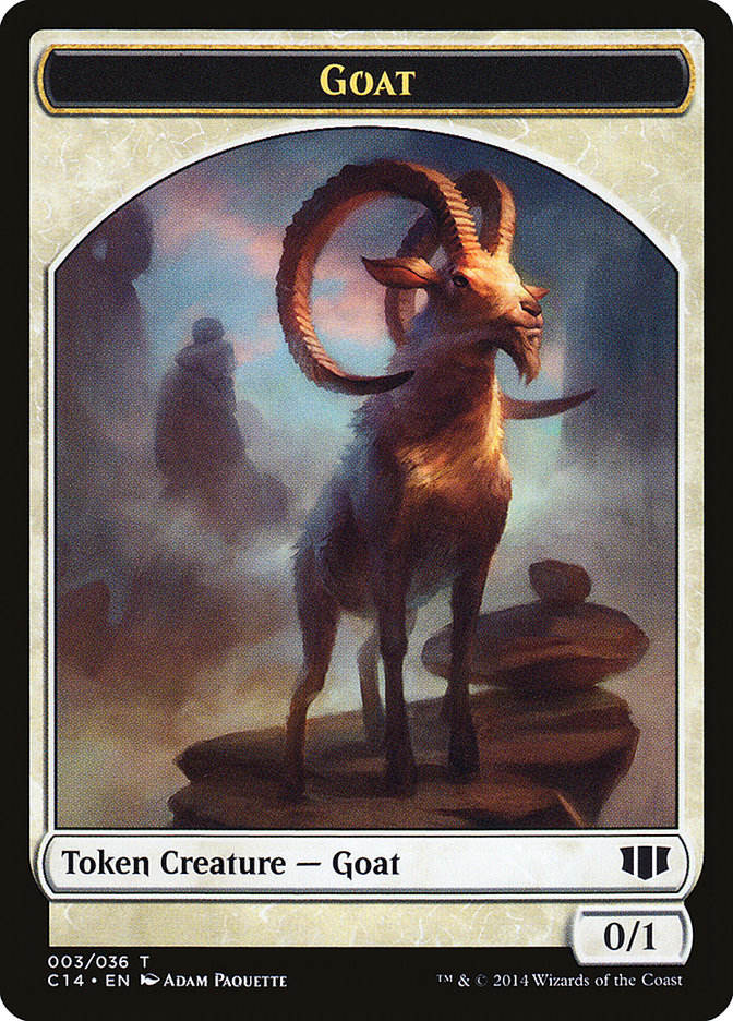 Wurm (033/036) // Goat Double-sided Token [Commander 2014 Tokens]