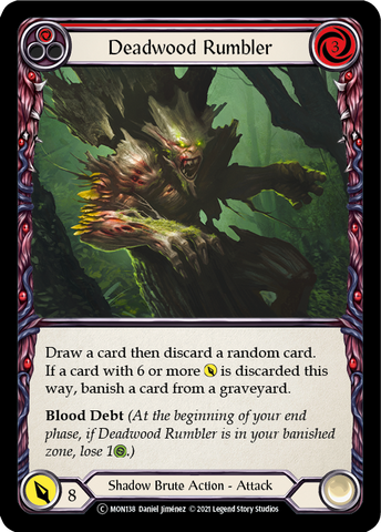 Deadwood Rumbler (Red) [U-MON138-RF] Unlimited Rainbow Foil