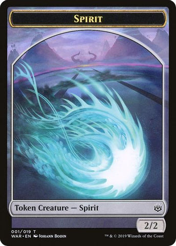 Dragon // Spirit Double-sided Token [Challenger 2020 Tokens]