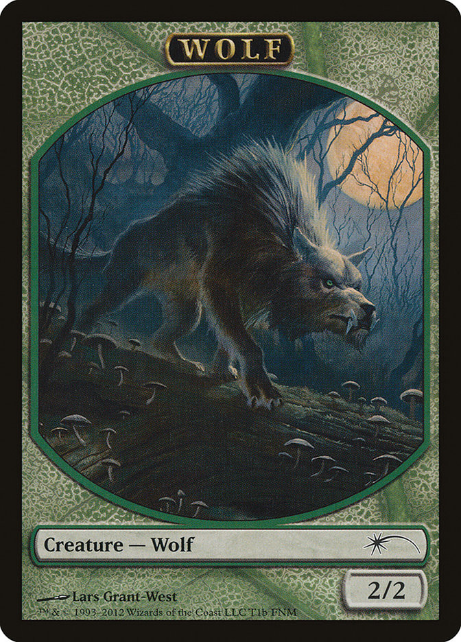 Human // Wolf Double-sided Token [Friday Night Magic 2012]