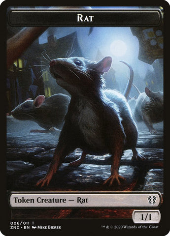 Faerie Rogue // Rat Double-sided Token [Commander: Zendikar Rising Tokens]