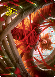 Sigarda's Imprisonment Art Card (Gold-Stamped Signature) [Innistrad: Crimson Vow Art Series]