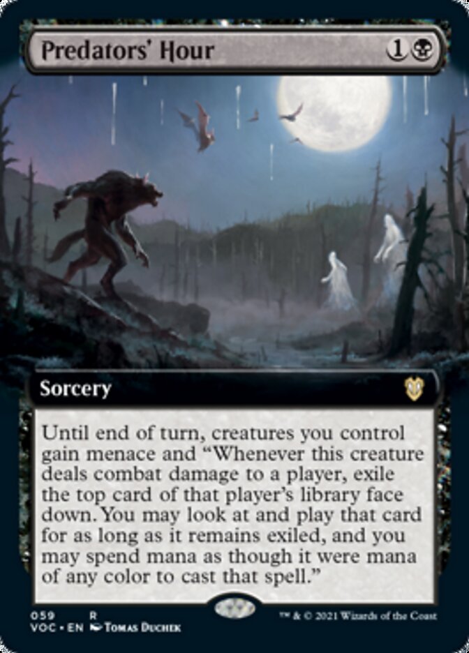 Predators' Hour (Extended) [Innistrad: Crimson Vow Commander]