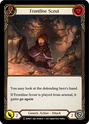 Frontline Scout (Yellow) [U-MON273-RF] Unlimited Rainbow Foil