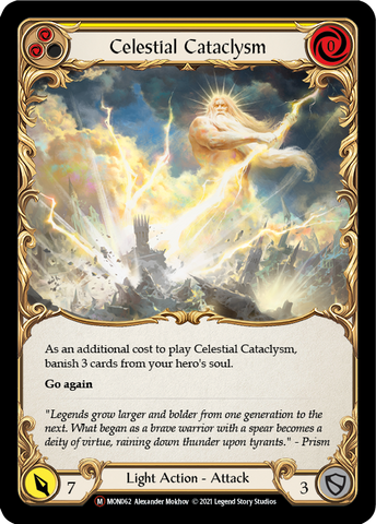 Celestial Cataclysm [U-MON062-RF] Unlimited Rainbow Foil